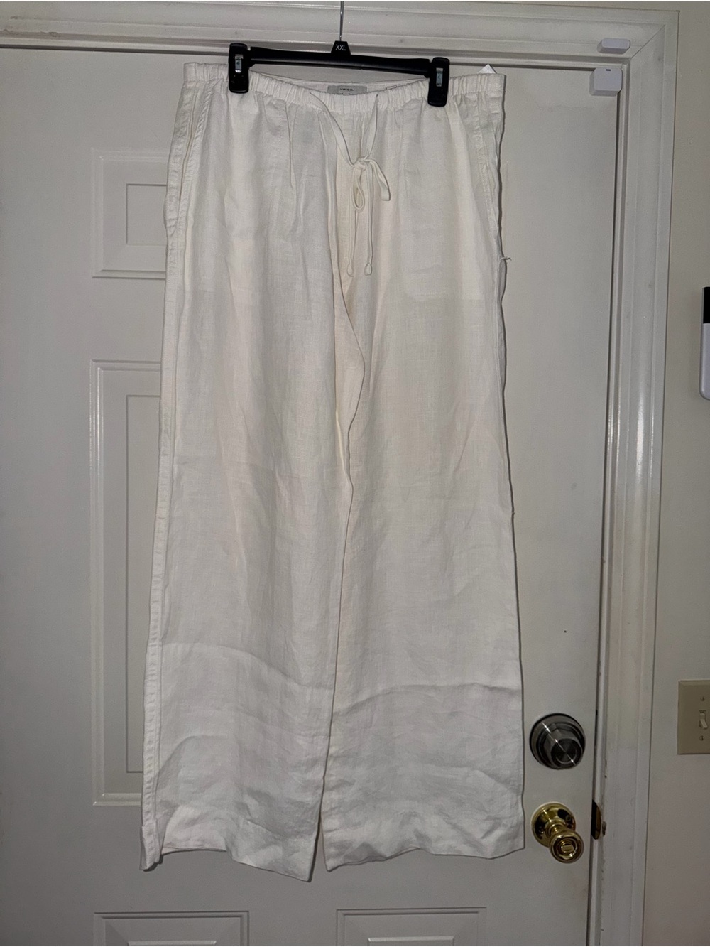 Vince Women’s White Hemp Wide Leg Pants. Lined. Sz XL - Picture 2 of 10